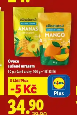 Lidl Ovoce sušené mrazem nabídka