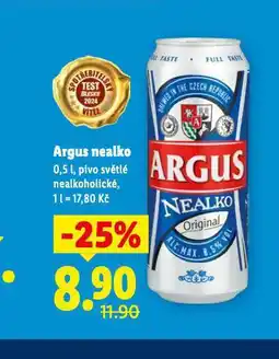 Lidl Pivo argus nealko nabídka