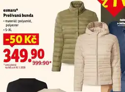 Lidl Esmara prošívaná bunda nabídka