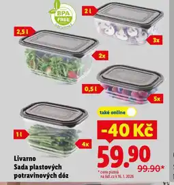 Lidl Sada plastových dóz nabídka