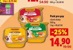 Lidl Paté pro psy nabídka