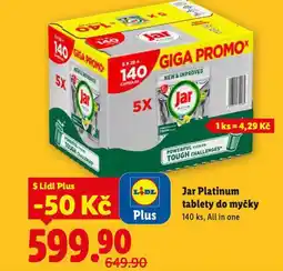 Lidl Jar tablety do myčky nabídka