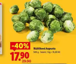 Lidl Růžičková kapusta nabídka