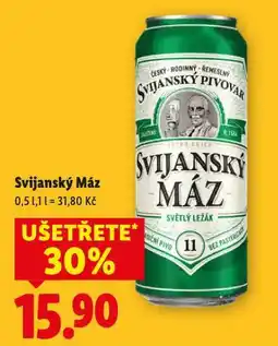 Lidl Pivo svijanský máz nabídka
