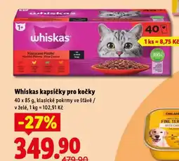 Lidl Whiskas kapsičky pro kočky nabídka