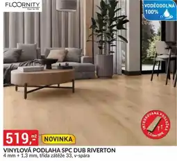 Baumax Vinylová podlaha spc dub riverton nabídka