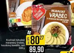 Jip Kvalitně Výhodně moravský vrabec, houskový knedlík, zelí nabídka
