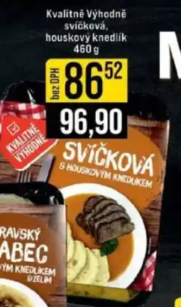 Jip Kvalitně Výhodně svíčková, houskový knedlík nabídka
