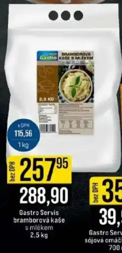 Jip Gastro Servis bramborová kaše s mlékem nabídka