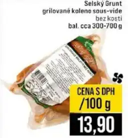 Jip Selský Grunt grilované koleno sous-vide nabídka