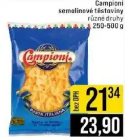 Jip Campioni semolinové těstoviny nabídka