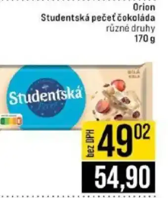 Jip Orion Studentská pečeť čokoláda nabídka