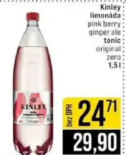 Jip Kinley limonáda pink berry ginger ale nabídka