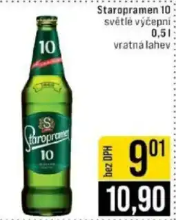 Jip Staropramen 10 světlé výčepní nabídka