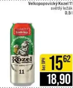 Jip Velkopopovický Kozel 11 světlý ležák nabídka