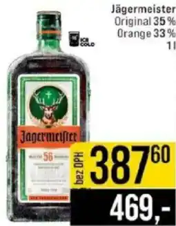 Jip Jägermeister Original 35%Orange 33% nabídka