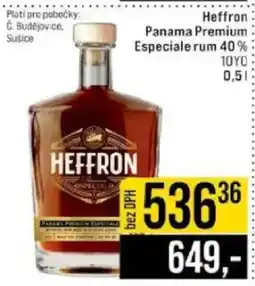 Jip Heffron Panama Premium Especiale rum 40% nabídka