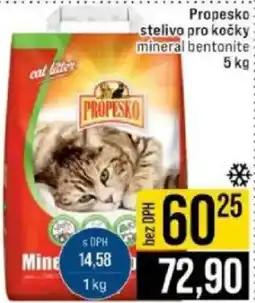Jip Propesko stelivo pro kočky mineral bentonite nabídka