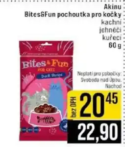 Jip Akinu Bites&Fun pochoutka pro kočky nabídka
