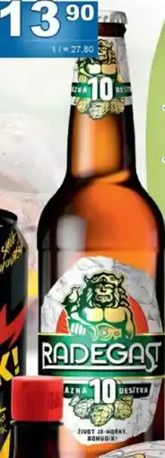 Jip Radegast rázná 10 světlé výčepní nabídka