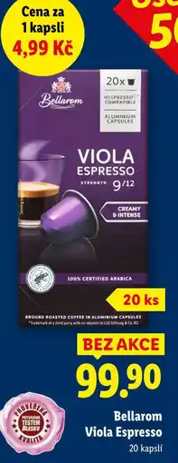 Lidl Bellarom Viola Espresso, 20 kapslí nabídka
