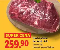 Lidl Hovězí přední bez kosti - krk, cena za nabídka