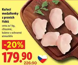 Lidl Kuřecí medailonky z prsních řízků, cena za nabídka