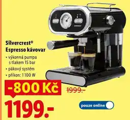 Lidl Silvercrest Espresso kávovar nabídka