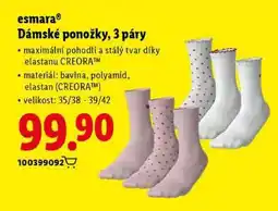 Lidl esmara Dámské ponožky, 3 páry nabídka