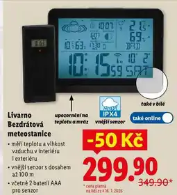 Lidl Livarno Bezdrátová meteostanice nabídka