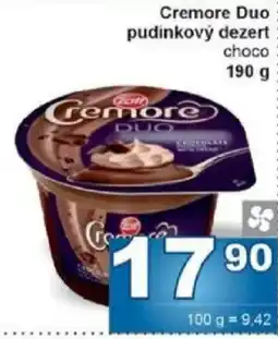 Jip Cremore Duo pudinkový dezert nabídka
