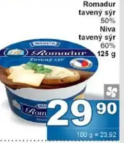 Jip Madeta Romadur tavený sýr 50% Niva tavený sýr 60% nabídka