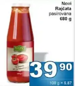 Jip Novi Rajčata pasírována nabídka