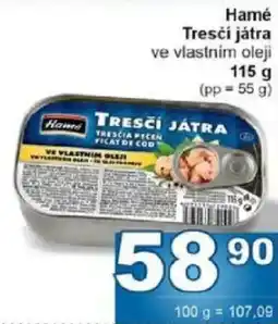 Jip Hamé Tresċi játra ve vlastnim oleji nabídka