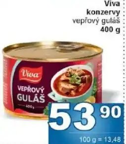 Jip Viva konzervy vepřový guláš nabídka