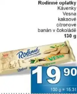 Jip Rodinné oplatky Kávenky Vesna nabídka