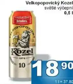 Jip Velkopopovický Kozel světlé výčepní nabídka