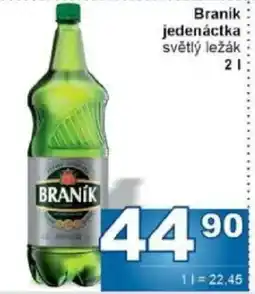 Jip Branik jedenáctka světlý ležák nabídka