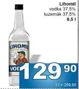 Jip Lihomil vodka 37,5% tuzemák 37,5% nabídka