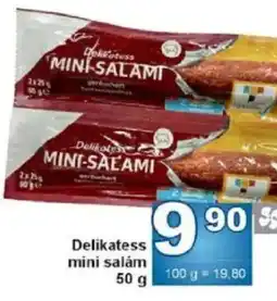 Jip Delikatess mini salám nabídka