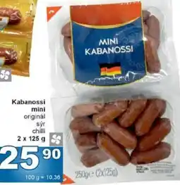 Jip Kabanossi mini originál sýr chilli nabídka