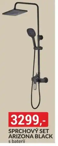Baumax Sprchový set arizona black s baterií nabídka