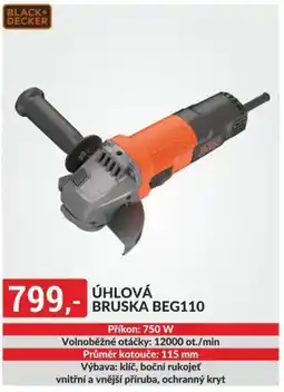 Baumax BLACK+ DECKER Uhlova Bruska BEG110 nabídka