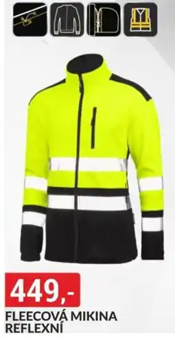 Baumax Fleecová mikina reflexní nabídka