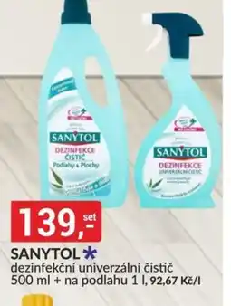 Baumax Sanytol dezinfekční univerzální čistič nabídka