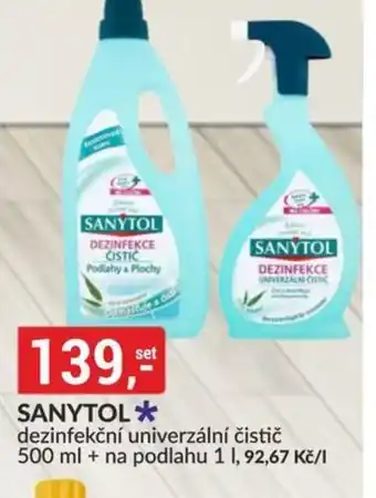 Baumax Sanytol dezinfekční univerzální čistič nabídka
