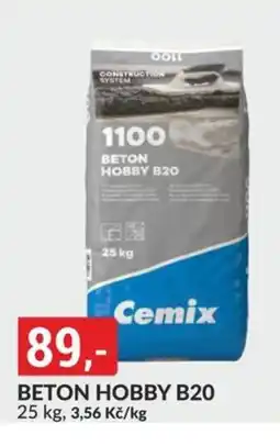 Baumax Beton hobby B20 nabídka