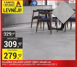 Baumax Dlažba delano light grey nabídka