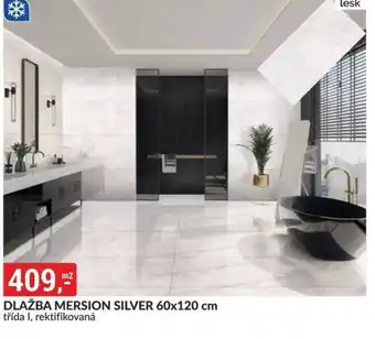 Baumax Dlažba mersion silver nabídka