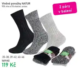 Vesna Vlněné ponožky NATUR nabídka